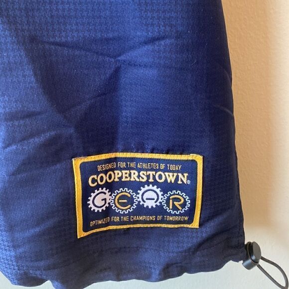 Cooperstown All Star Village pullover large navy short sleeve quarter zip - Picture 3 of 8